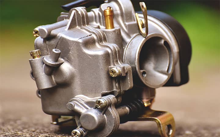 Cleaning the carburetor on the pressure washer